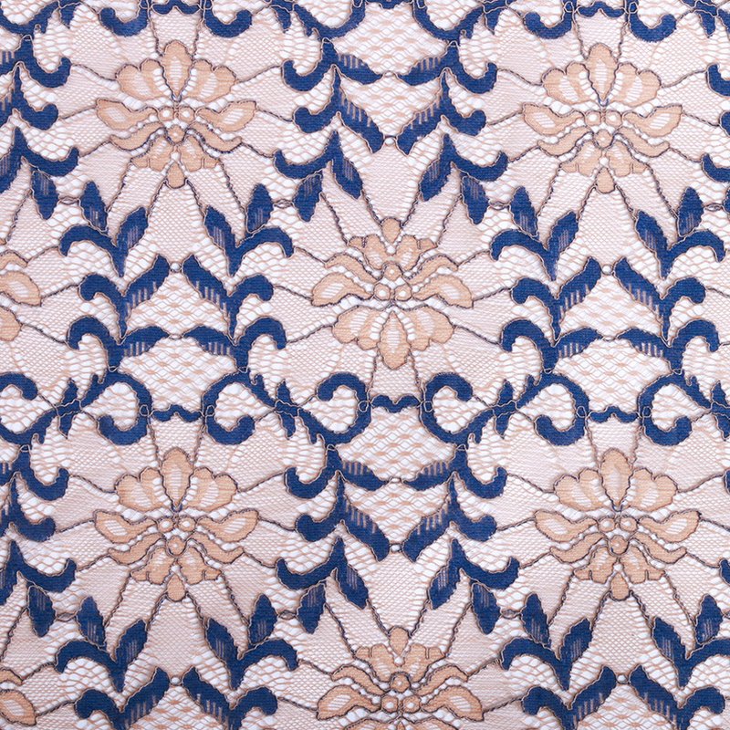 Cutwork Bridal Evening Polyester Lace Fabric for Women's Wear Wholesal 7